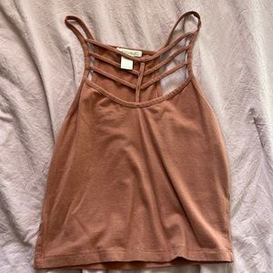 Salmon Bozzoli crop top